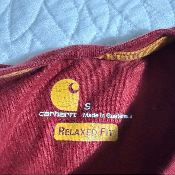 Carhartt Men's Red Short Sleeve Tee small - Picture 4 of 8